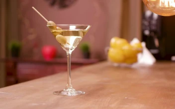 Stock Video Martini On A Bar Counte Animated Wallpaper
