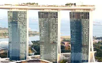 Stock Video Marina Bay Sands At Sunset Seen From Abov Animated Wallpaper