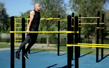 Stock Video Man Working Out At A Park Gy Animated Wallpaper