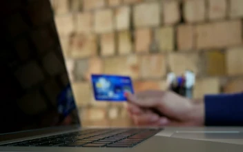 Stock Video Man With Credit Card Ordering Onlin Animated Wallpaper