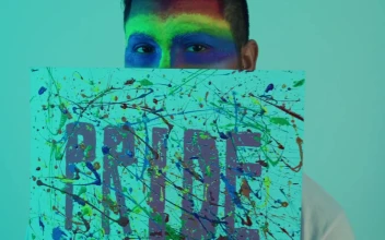Stock Video Man With A Colorful Lgbt Pride Sig Animated Wallpaper