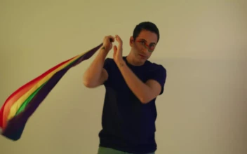 Stock Video Man Waving Lgbt Pride Fla Animated Wallpaper