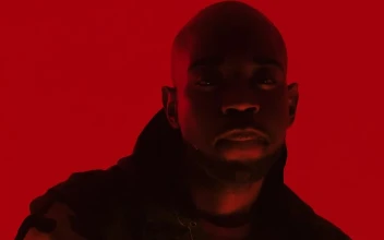 Stock Video Man Under Colored Light Animated Wallpaper