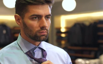 Stock Video Man Ties His Tie In Suit Sho Animated Wallpaper