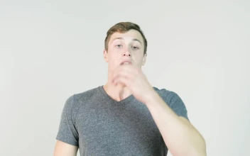 Stock Video Man Sneezing Against A White Backgroun Animated Wallpaper