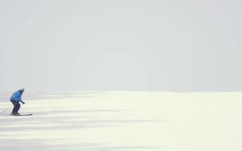 Stock Video Man Skiing In The Mountai Animated Wallpaper
