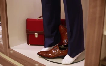 Stock Video Man Shopping Shoes At A Stor Animated Wallpaper