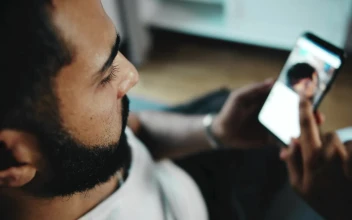 Stock Video Man Scrolling A Social Media Ap Animated Wallpaper