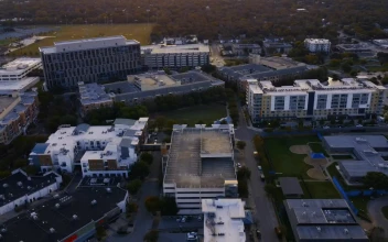 Stock Video Motion Of A Small Town From A High View