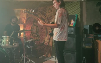 Stock Video Musical Group Playing Their Instruments