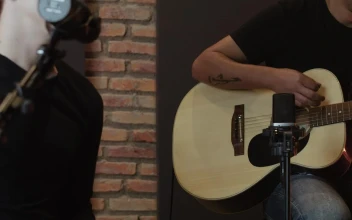 Stock Video Musicians Recording A Song