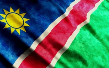 Stock Video Namibia D Render Faded Flag