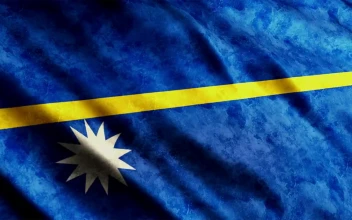 Stock Video Nauru Faded Waving Flag D Animation