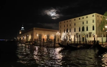 Stock Video Navigating The Central Canal Of Venice