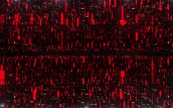 Stock Video Negative Stock Market Indicators D Animation