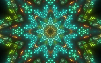 Stock Video Neon Colorful Stars D Animation