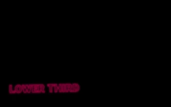 Stock Video Neon Lower Third Title Block