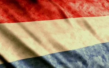 Stock Video Netherlands Flag Waving By The Wind