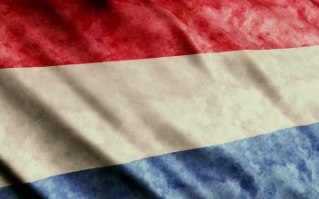 Stock Video Netherlands Flag With Faded Texture While Waving