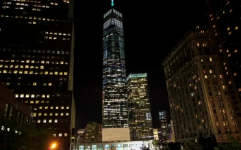 Stock Video New York Skyscraper At Night