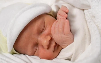 Stock Video Newborn Baby Dreaming Face Close Up
