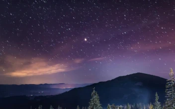 Stock Video Night Landscape Of The Milky Way In The Mountains