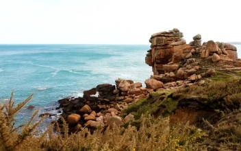 Stock Video Ocean Coast With Rocky Cliffs