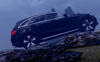 Stock Video Off Road Vehicle In A Forest