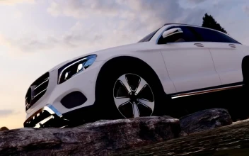 Stock Video Off Road Vehicle Parking In Nature