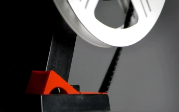 Stock Video Old Movie Tape Being Played Close Up