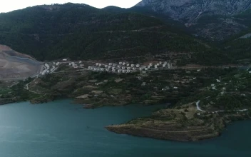 Stock Video Old Village In A Mountain Region