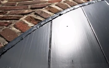 Stock Video Old Windmill With Large Propellers Seen From Its Base Large