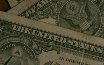 Stock Video One Dollar Bills Rotating