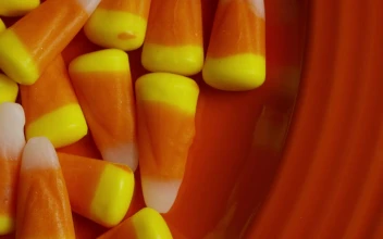Stock Video Orange Rubbers Rotating On A Plate Of The Same Color