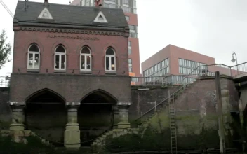 Stock Video Overcast Day From The River In Hamburg