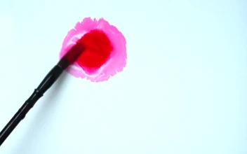 Stock Video Painting With Watercolor With A Brush