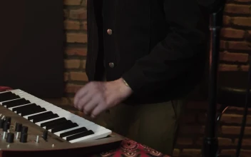 Stock Video Pan Shot In A Music Recording Studio