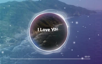 Stock Video Particle Audio Visualizer