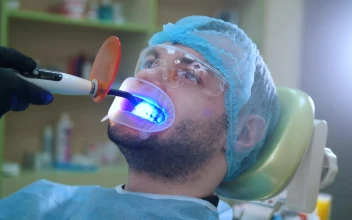 Stock Video Patient During A Dental Whitening Session