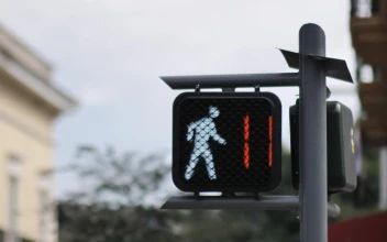 Stock Video Pedestrian Traffic Light With A Timer Reaching Zero