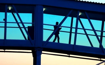 Stock Video People Walking In Airport Tunnel