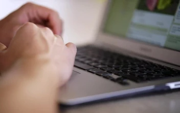 Stock Video Person Browsing On Facebook