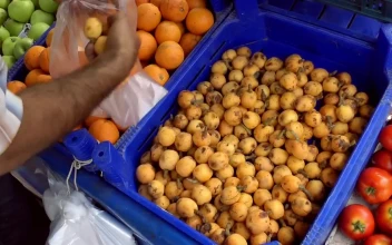 Stock Video Person Choosing Fruit In A Market