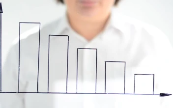 Stock Video Person Drawing A Loss Graph