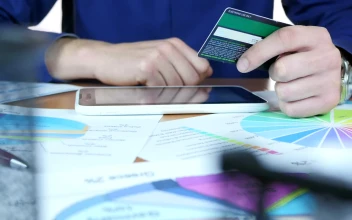 Stock Video Person Entering Bank Details On A Smartphone