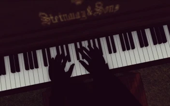 Video Stock Person Playing Piano In Autumn Free