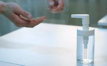 Video Stock Person Sanitizing His Hands With Gel Free