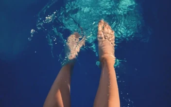 Video Stock Person Splashing Feet In A Pool Free