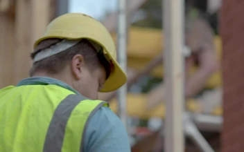 Video Stock Person Takes A Phone Call At A Construction Site Free