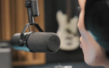 Video Stock Person Talking To The Microphone Free